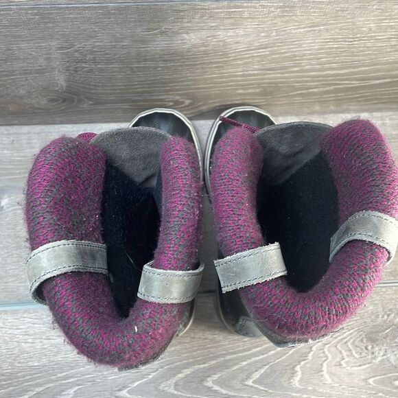 Sorel Joan of Arctic Knit II Warm Waterproof Women’s Sz 7 Gray Suede Snow Boots - Picture 5 of 14
